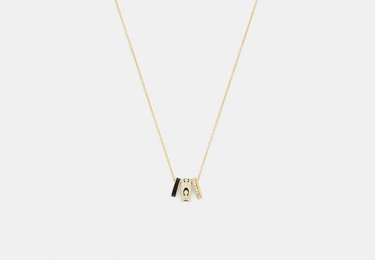 Repeated C Rondelle Necklace