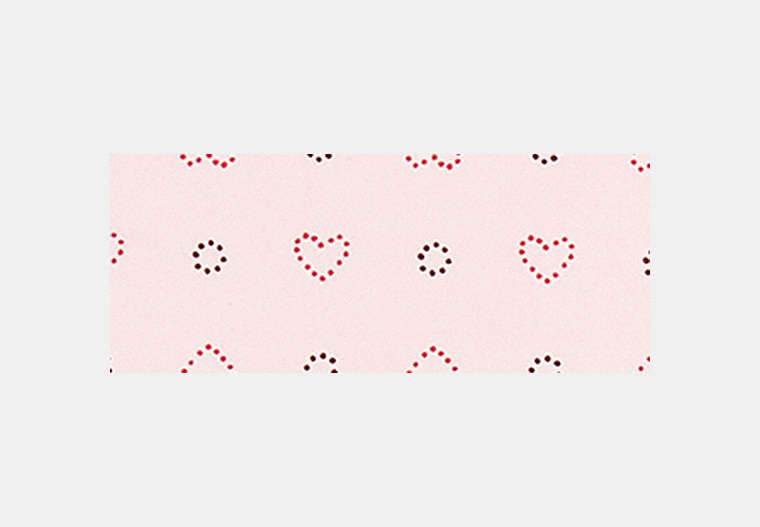 Dotty Heart Print Silk Bandana