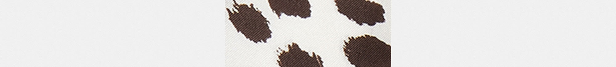 Wild Spots Print Silk Skinny Scarf