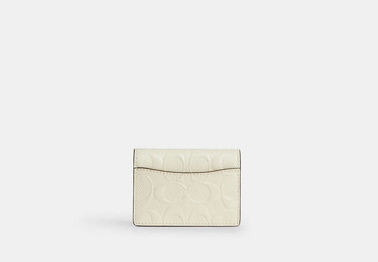 Card Case With Charm In Signature Leather