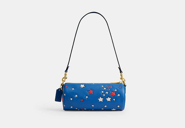 Barrel Bag With Americana Star Print