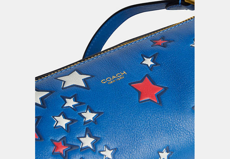 Barrel Bag With Americana Star Print