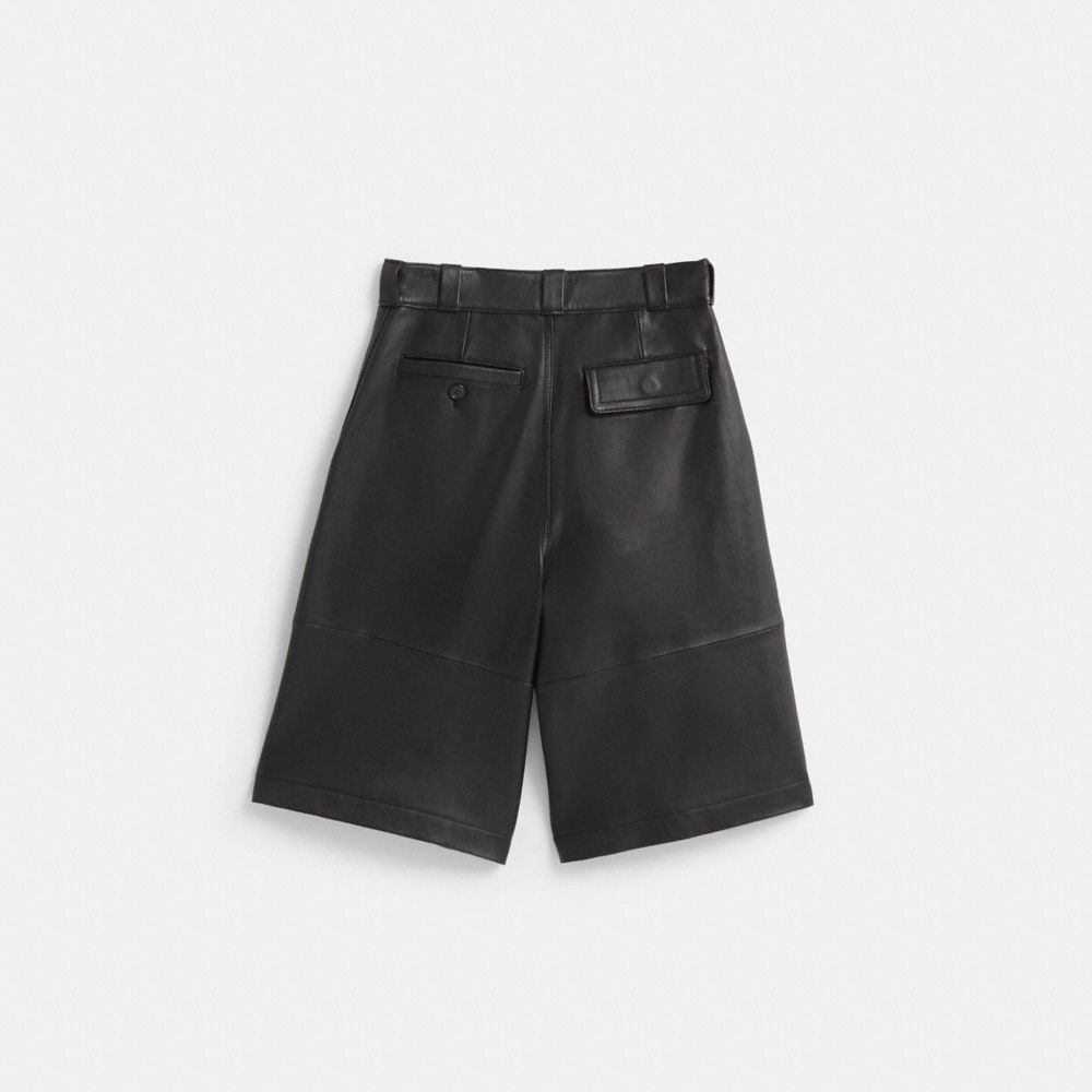 Restored Leather Shorts