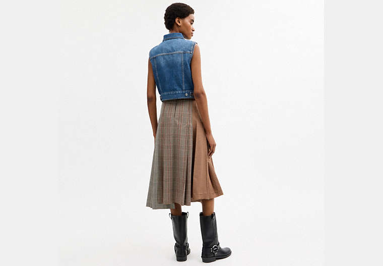 Shrunken Denim Workwear Vest