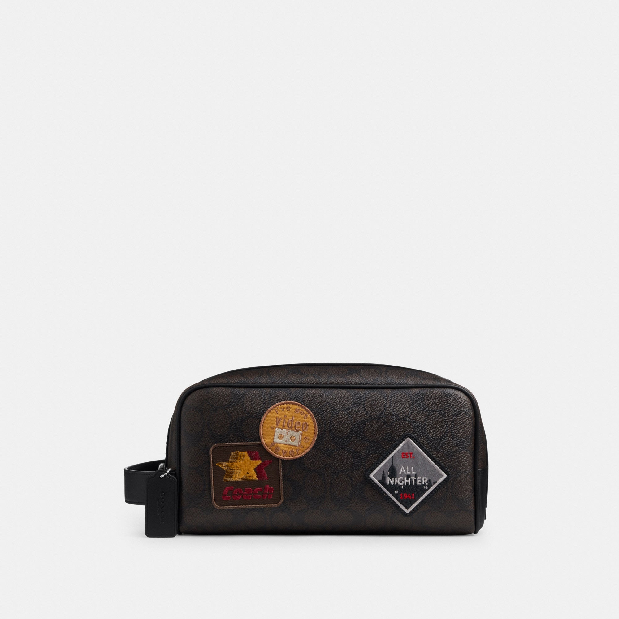 Large Travel Kit In Signature Canvas With Patches
