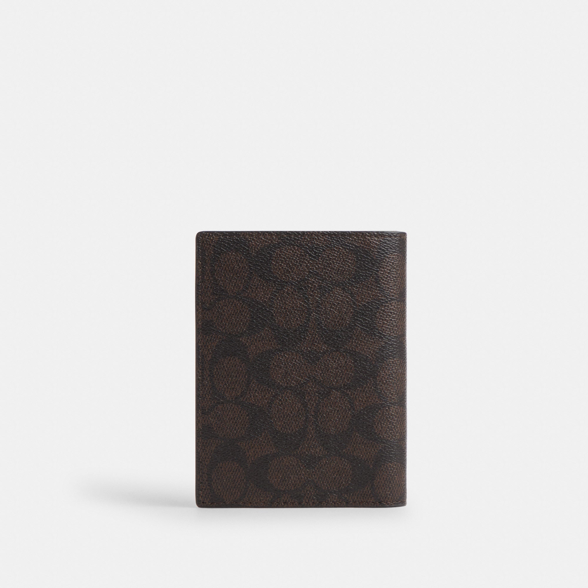 Passport Card Case In Signature Canvas With Patches