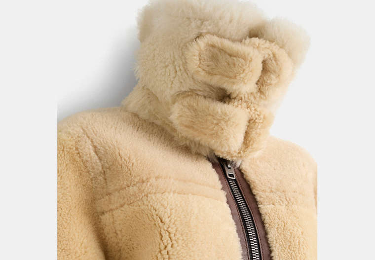 Restored All Over Shearling Shrunken Aviator