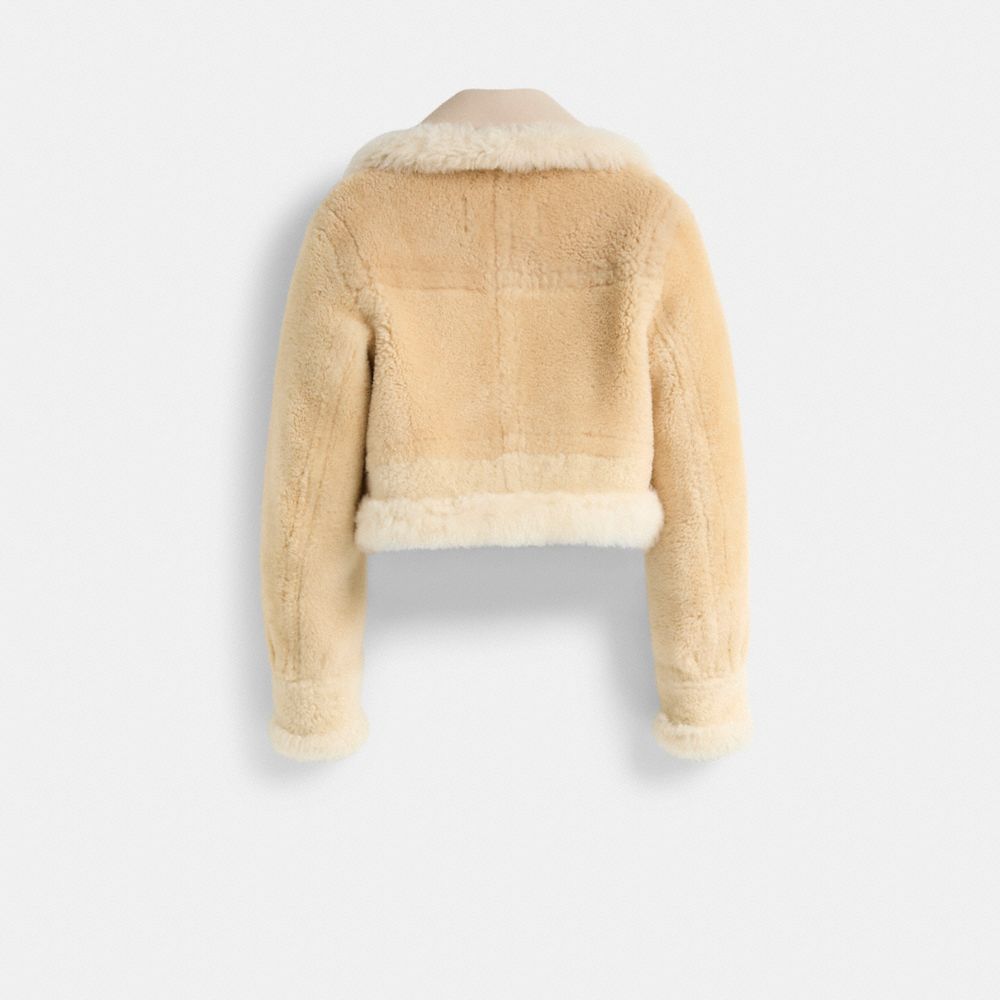 Restored All Over Shearling Shrunken Aviator