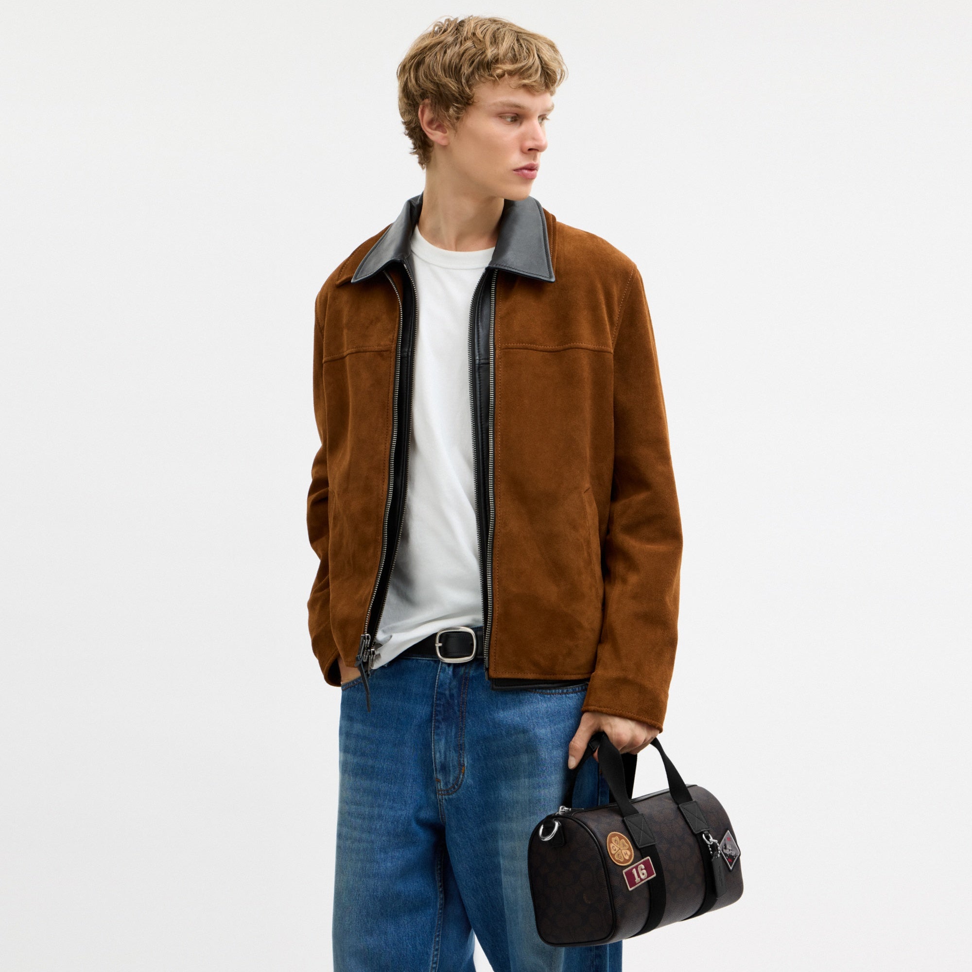 Explorer Duffle Bag 28 In Signature Canvas With Patches