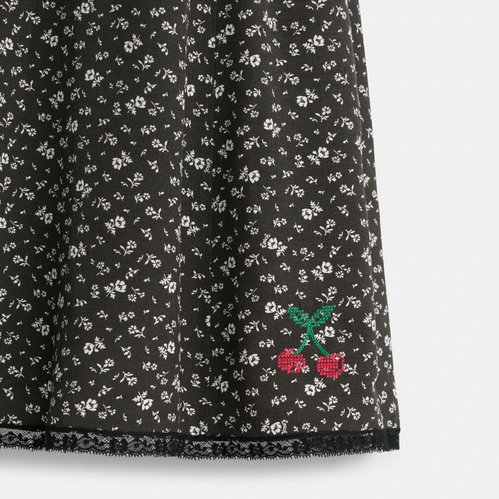 Restored Floral V-Neck Dress