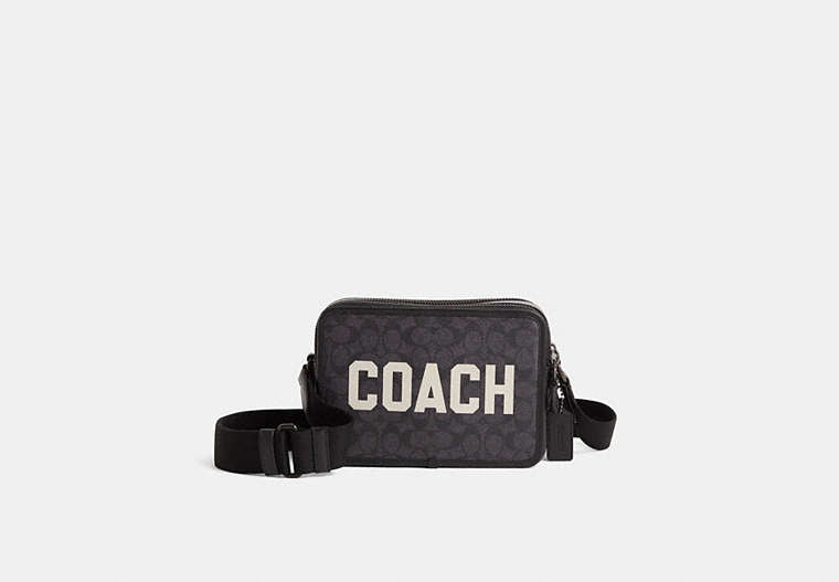 Restored Charter Crossbody Bag 24 In Signature Canvas With Coach Graphic
