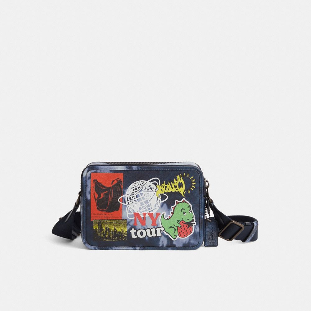 Restored Charter Crossbody Bag 24 With Tie-Dye Print