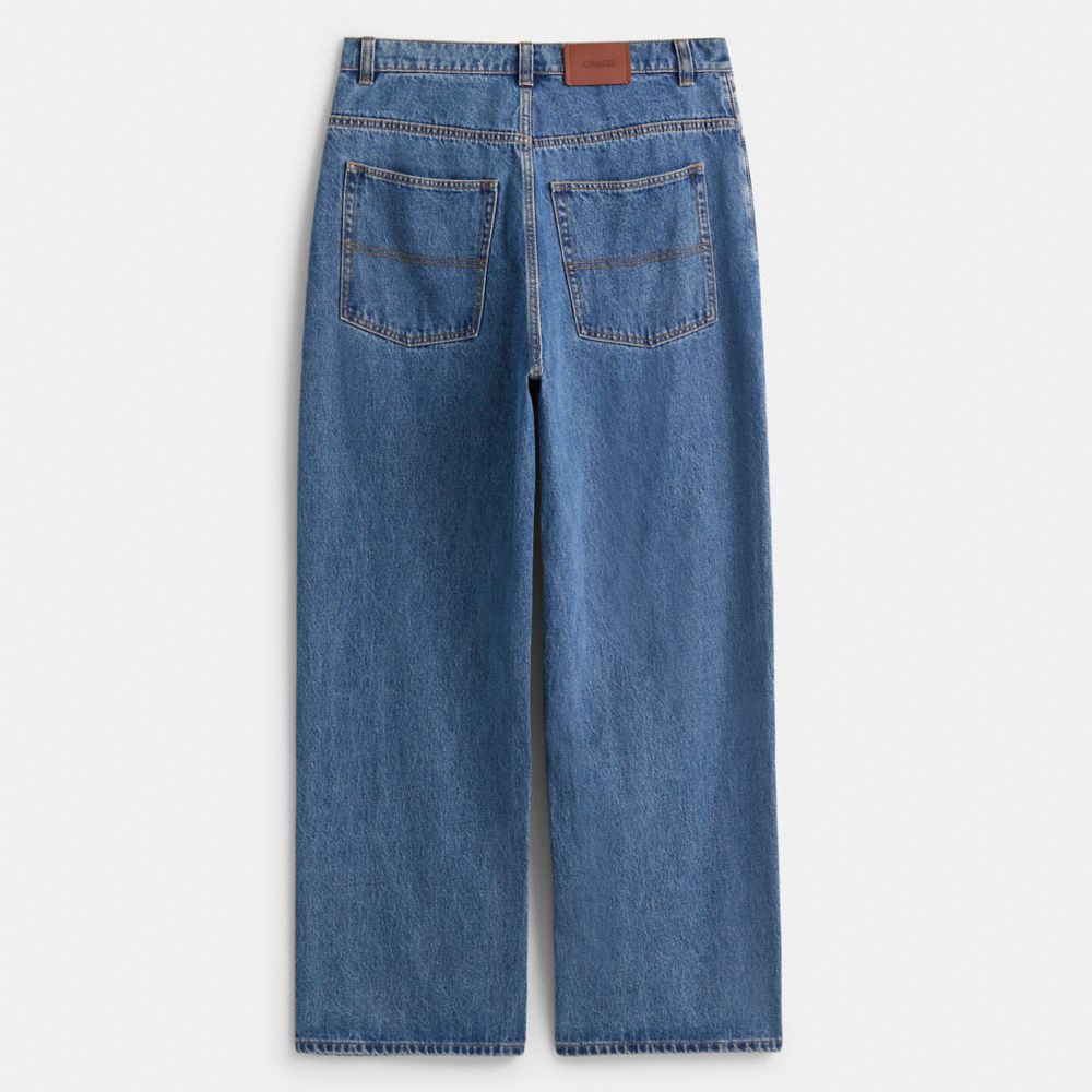 Restored Medium Wash Skater Jeans