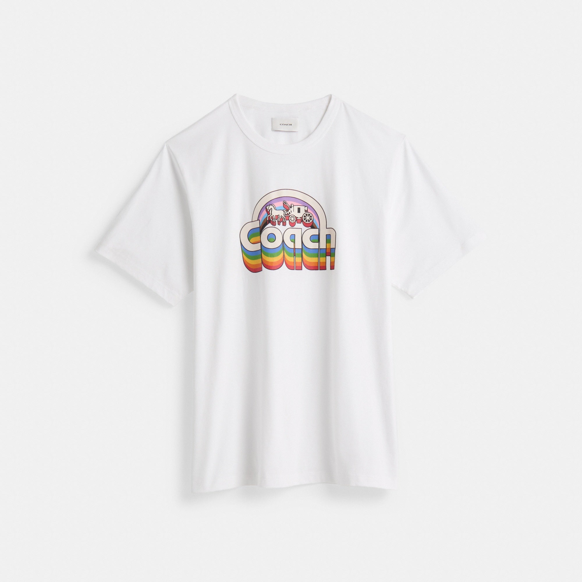 Restored Rainbow Horse And Carriage T-Shirt