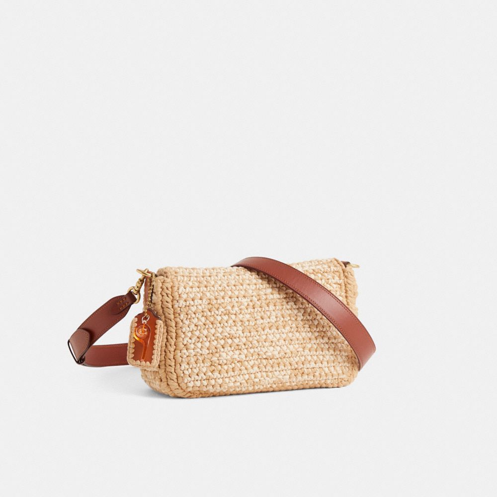 Custom Soft Tabby Shoulder Bag With Crochet