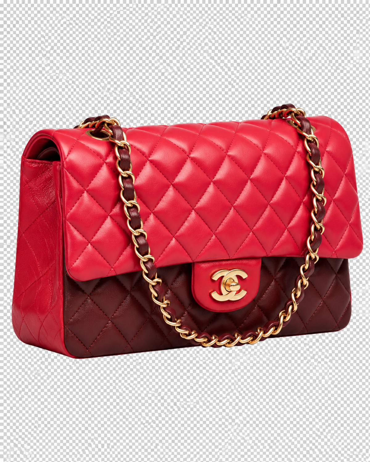 Chanel Mini Rectangular Classic Tricolor Lambskin Single Flap crossbody bag