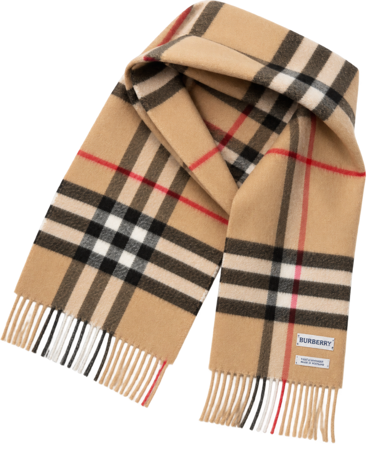 Check Cashmere Scarf