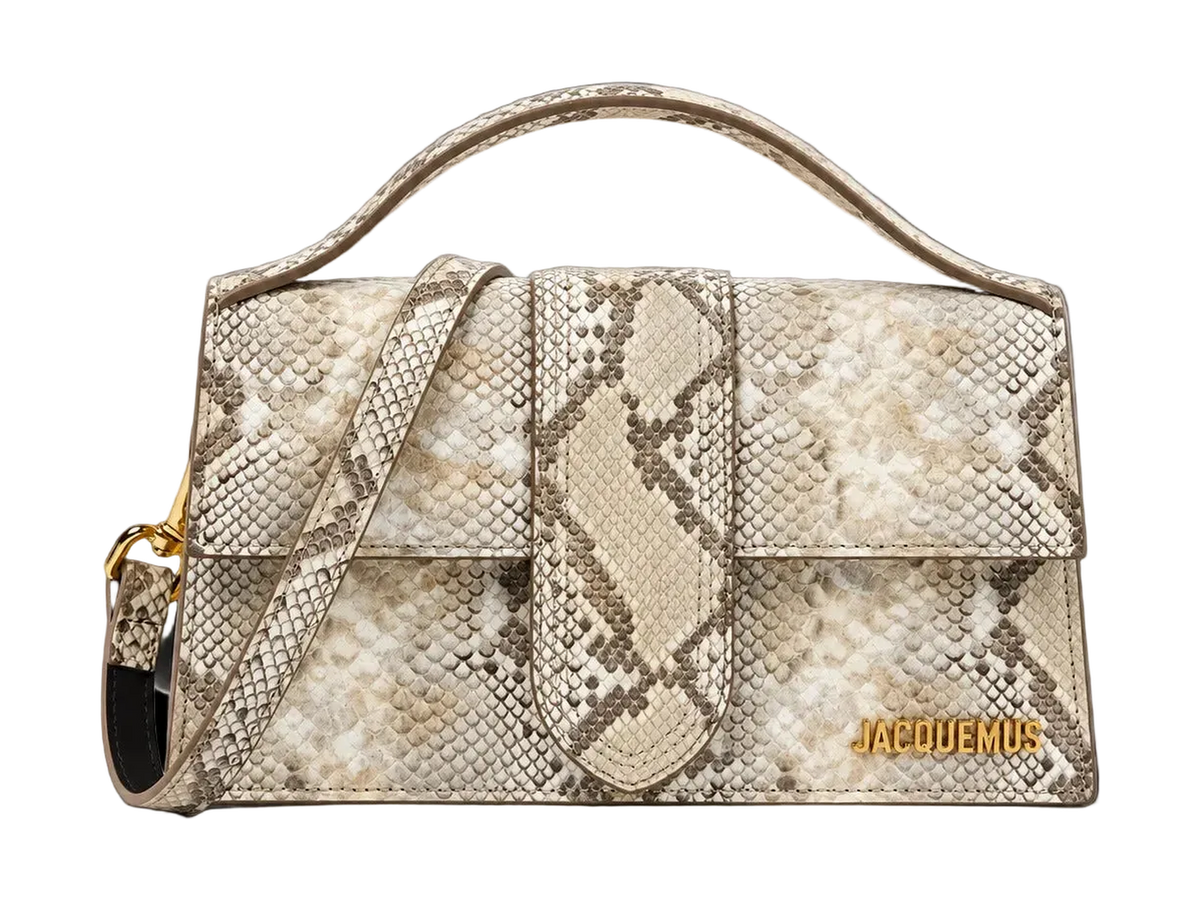 LE GRAND BAMBINO BEIGE PYTHON SKIN