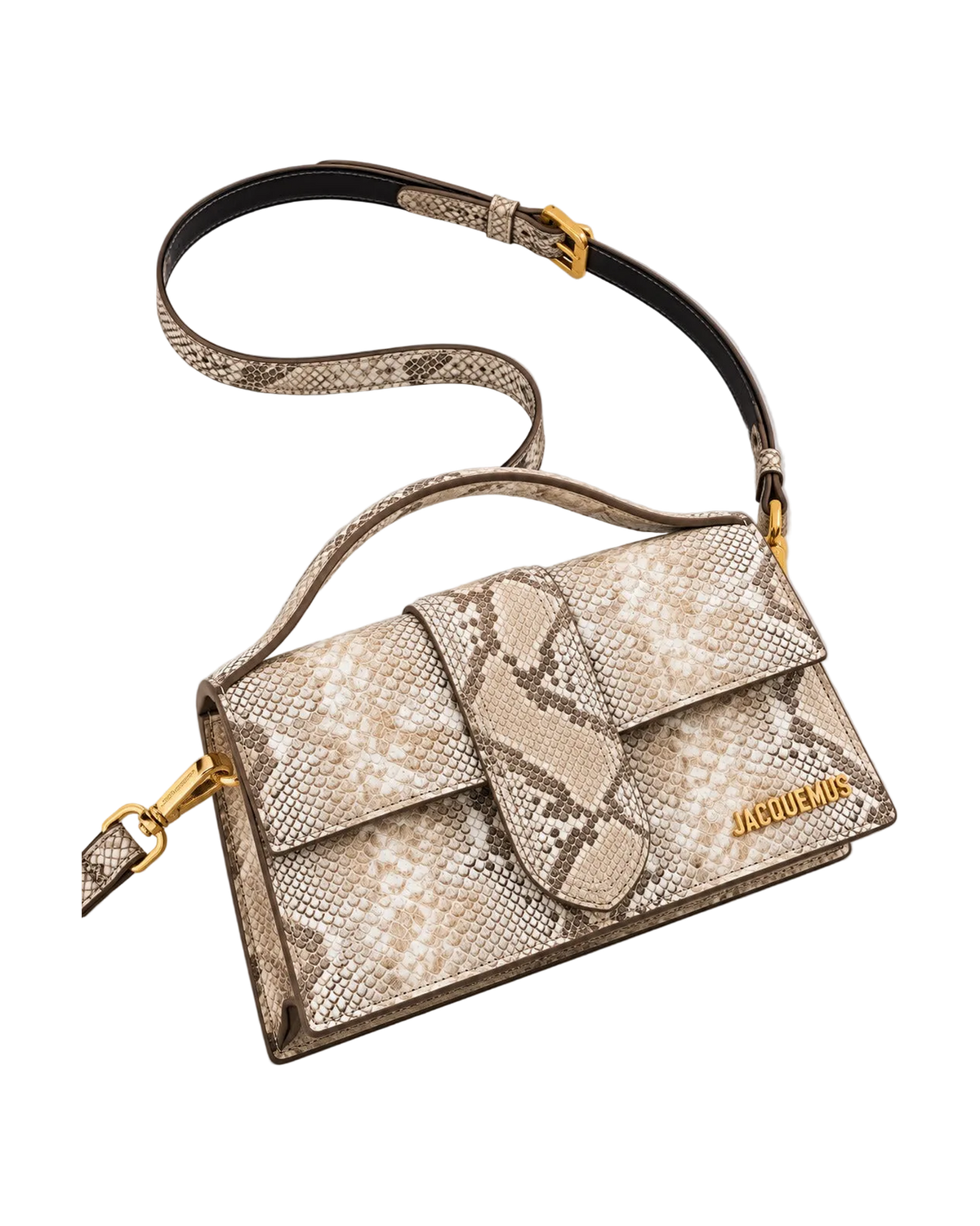 LE GRAND BAMBINO BEIGE PYTHON SKIN