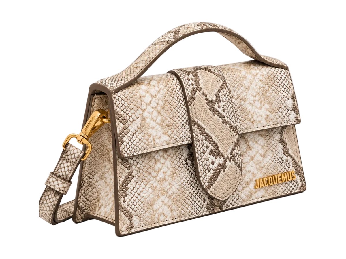 LE GRAND BAMBINO BEIGE PYTHON SKIN