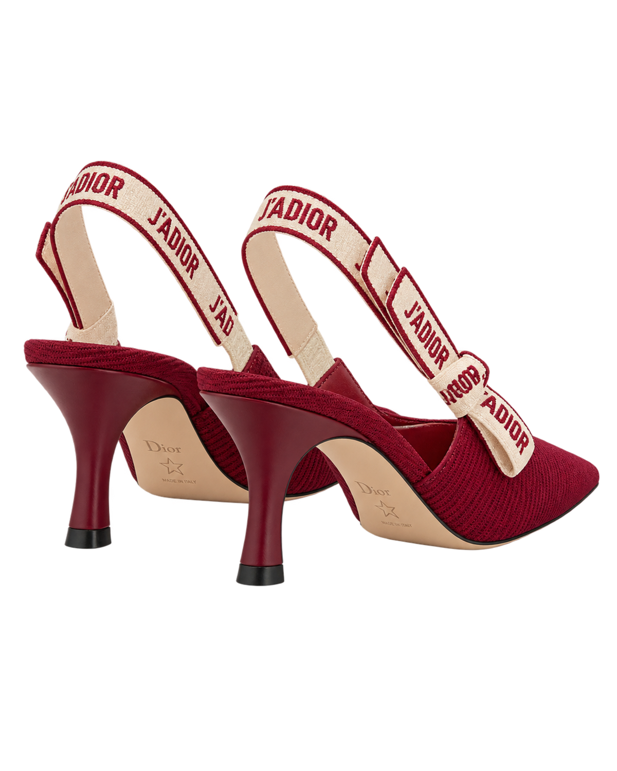 Christian Dior J'Adior Slingback Pump Ruby Red Technical Fabric