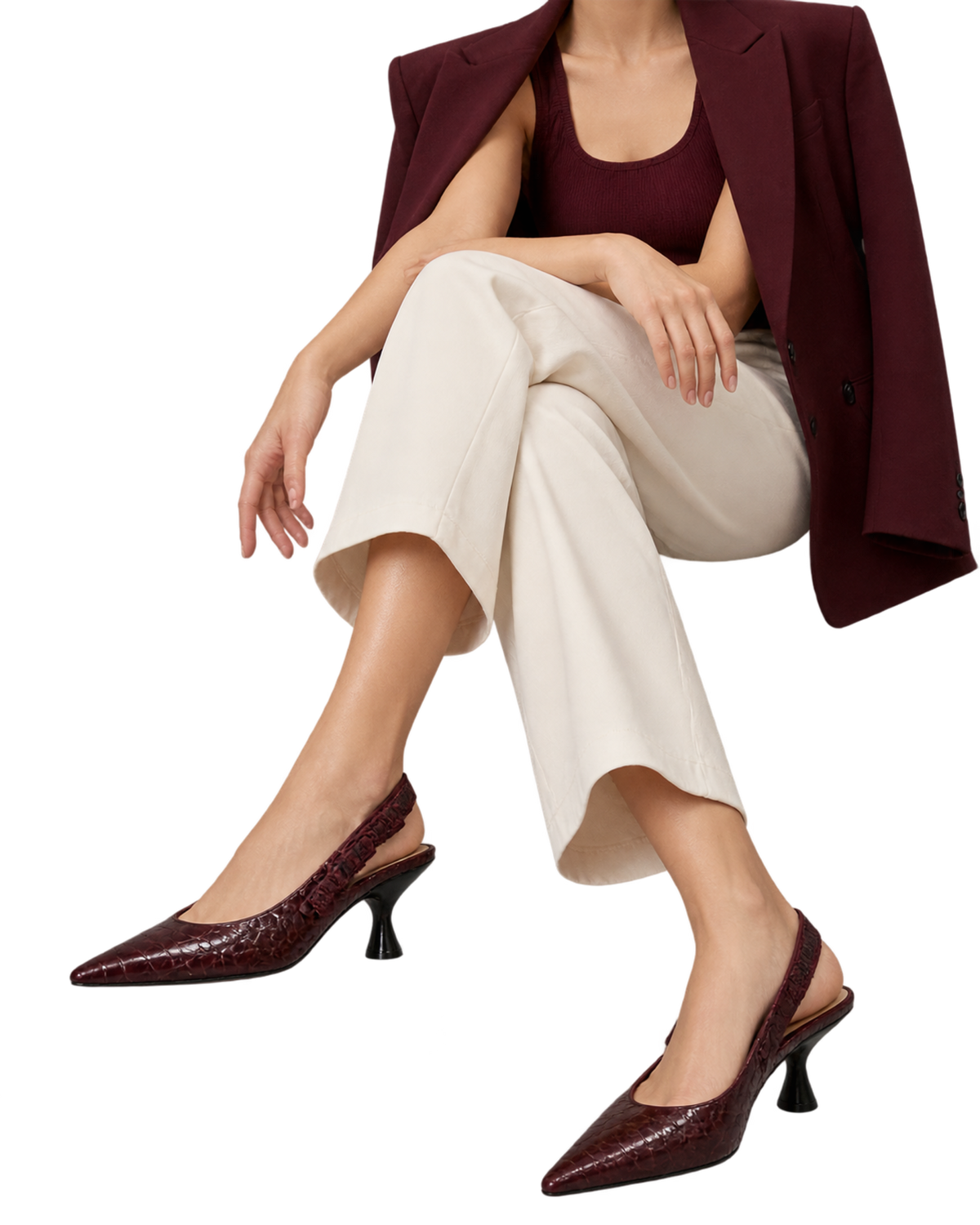 Christian Dior Leather Slingback Pumps