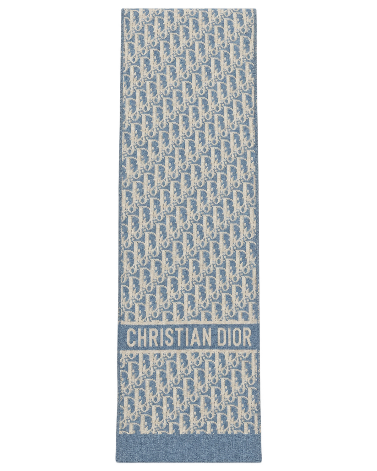Christian Dior Long Cashmere Jacquard Pattern Scar