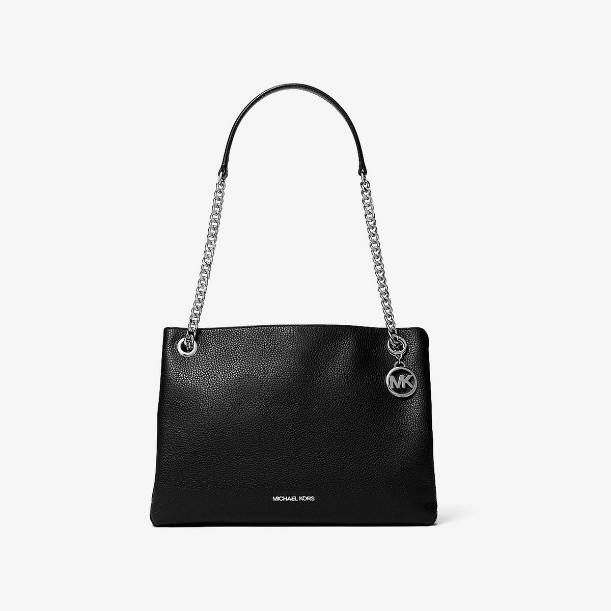 Christina Medium Pebbled Leather Messenger Bag