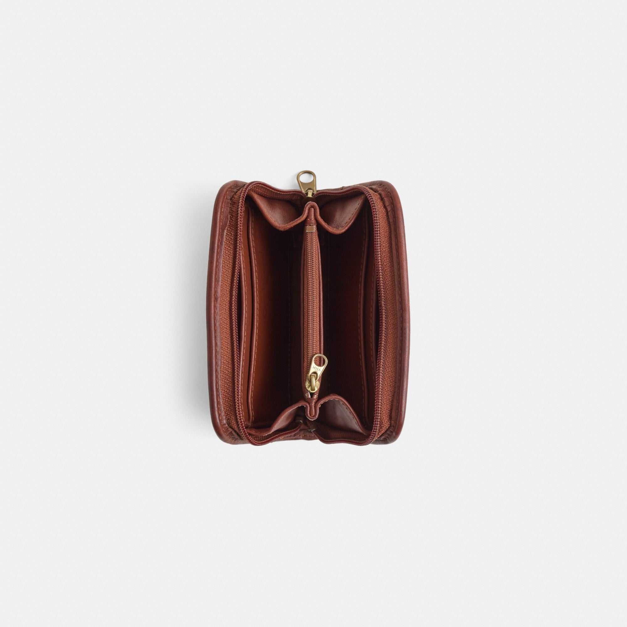 Vintage Classic Zip Around Compact Clutch