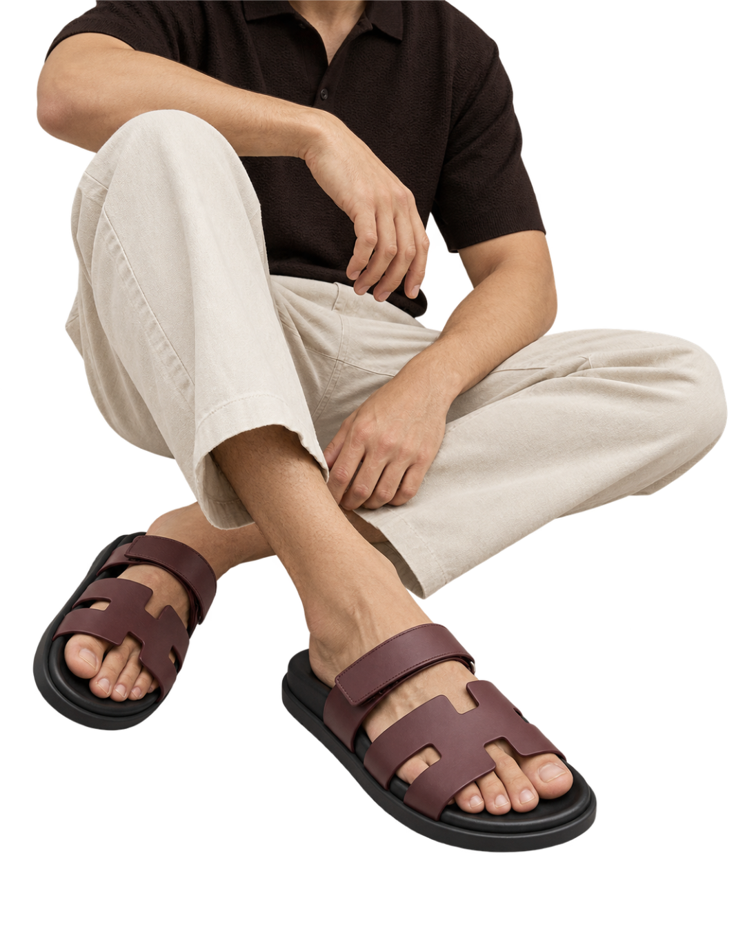 Chypre sandal Bordeaux