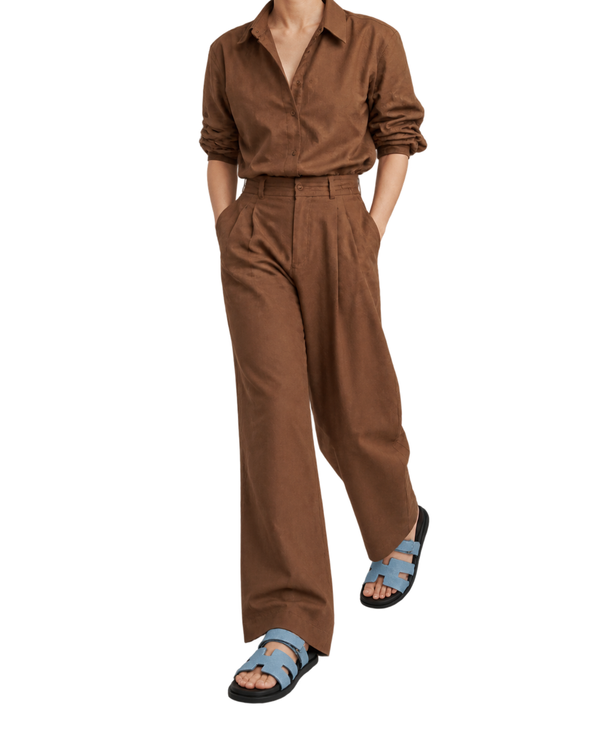 Chypre sandal in Bleu Jeans