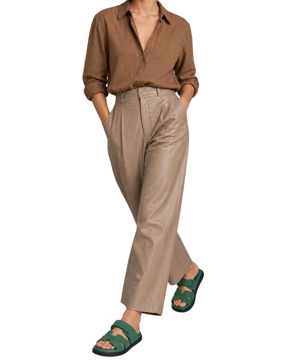 Chypre sandal in Vert