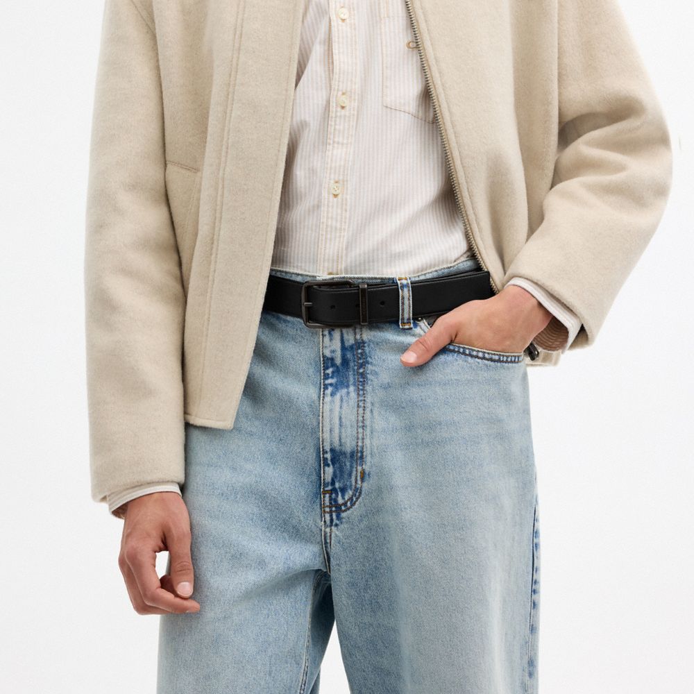 Harness Buckle Cut-To-Size Reversible Belt, 38 Mm