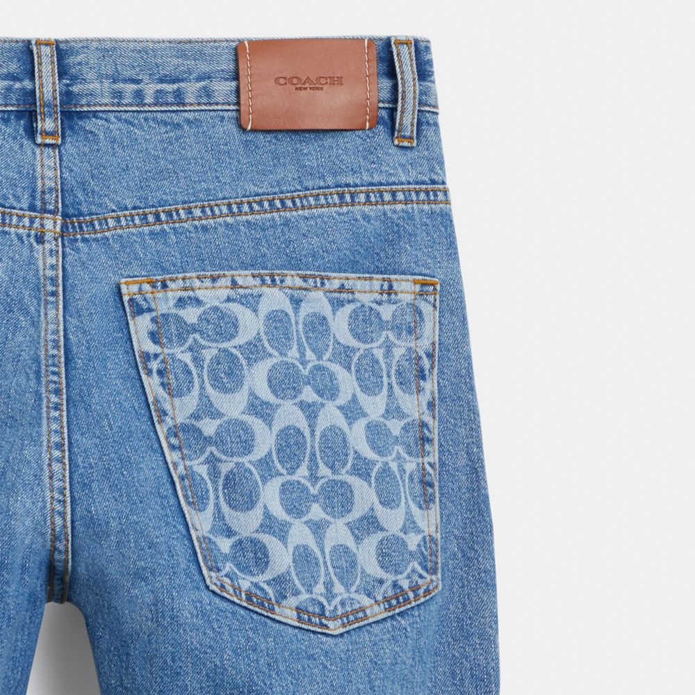 Straight Fit Denim Jeans