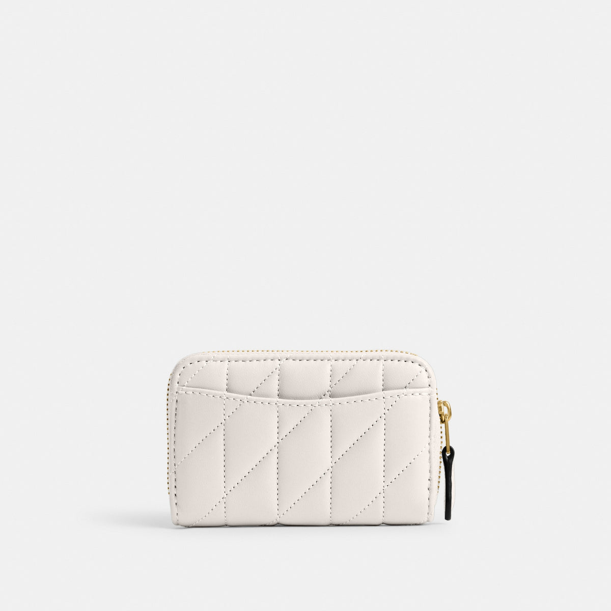 Essential Small Zip Around Card Case With Pillow Quilting