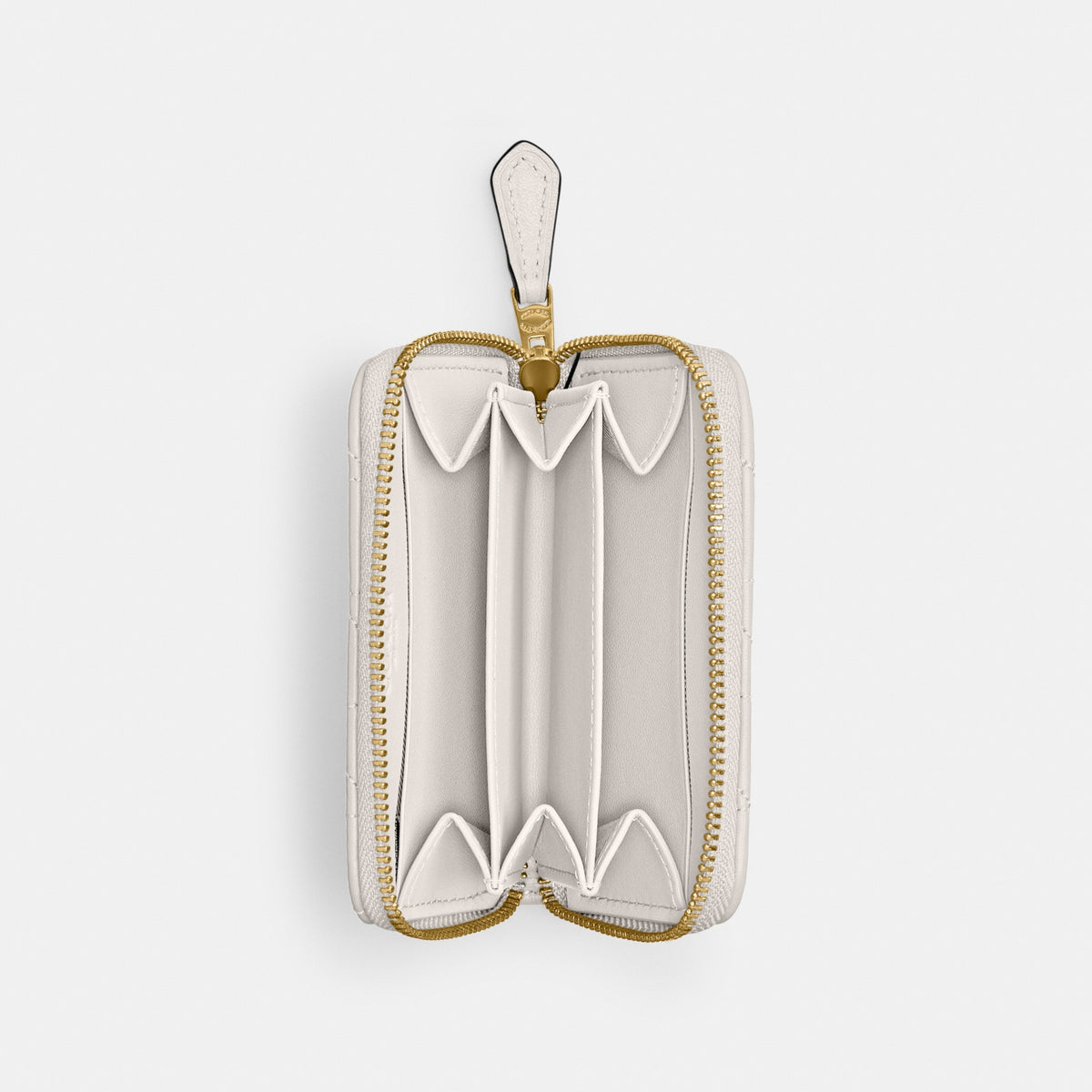 Essential Small Zip Around Card Case With Pillow Quilting