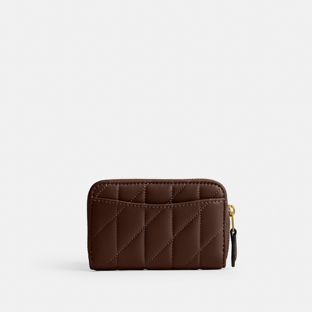 Essential Small Zip Around Card Case With Pillow Quilting