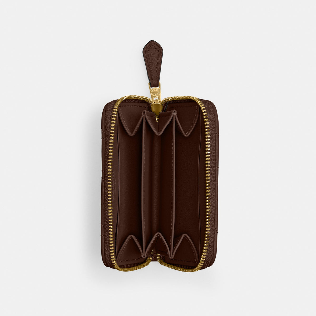 Essential Small Zip Around Card Case With Pillow Quilting