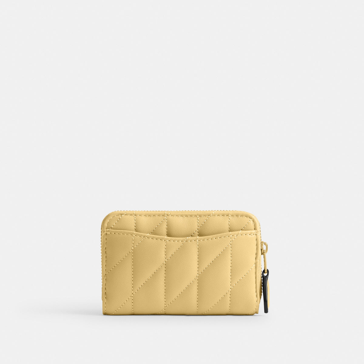 Essential Small Zip Around Card Case With Pillow Quilting