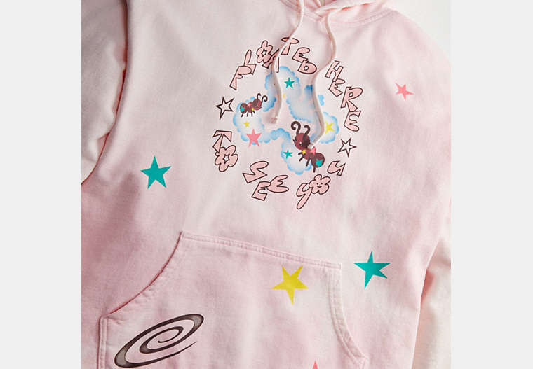 Hoodie With Floated Here To See You Print