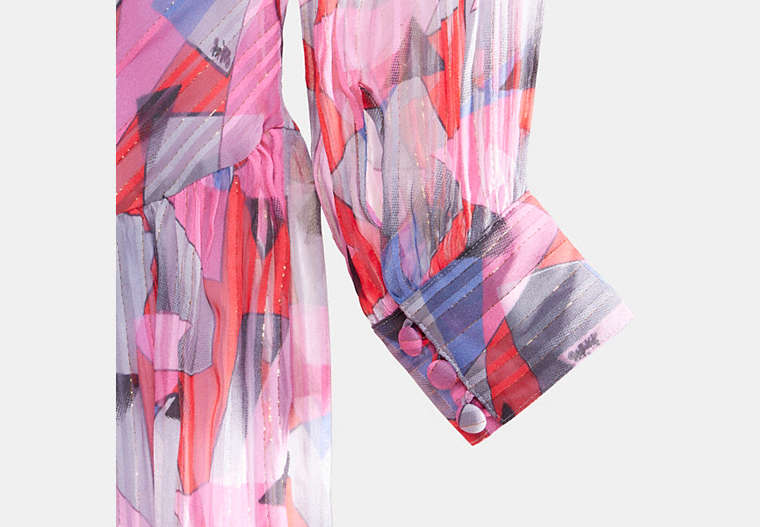 Restored Bold Geo Yoke Dress