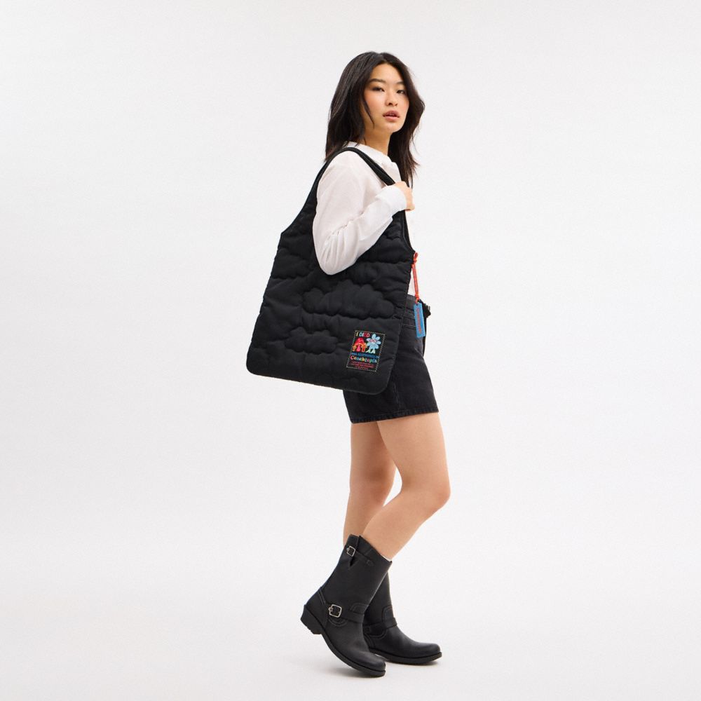 Coachtopia Loop Flat Tote With Cloud Quilting