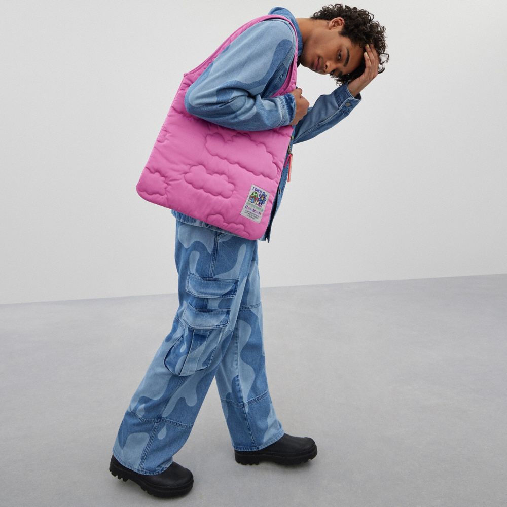 Coachtopia Loop Flat Tote With Cloud Quilting