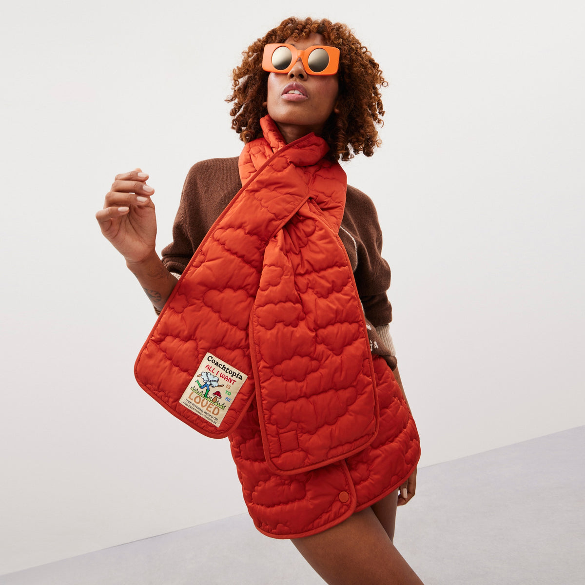Coachtopia Loop Scarf With Cloud Quilting