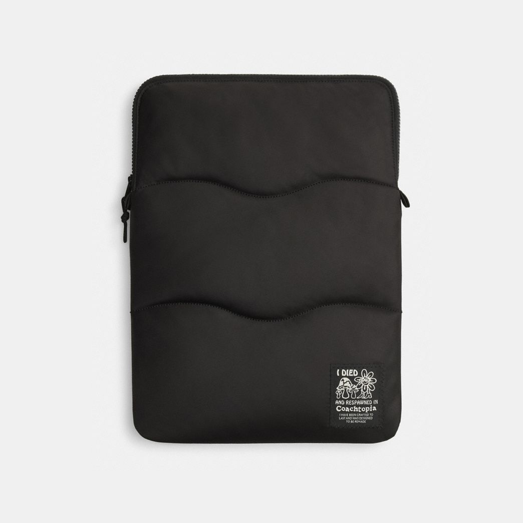 Coachtopia Loop Laptop Sleeve With Wavy Quilting