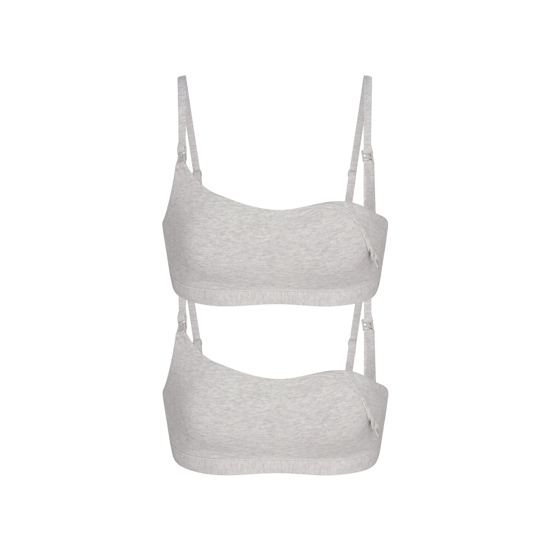Cotton Jersey Maternity Nursing Scoop Bralette 2-pack