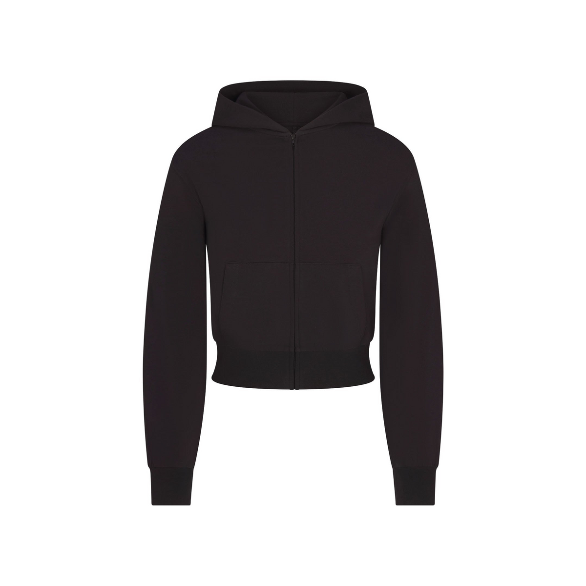 Cotton Jersey Zip Up Hoodie