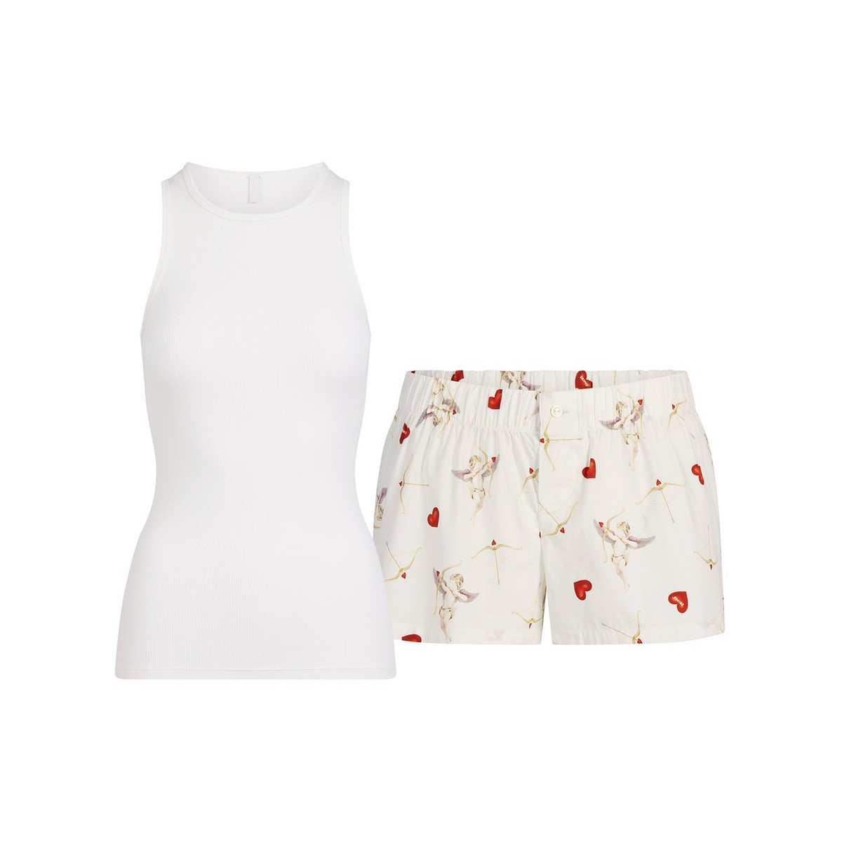 Cotton Poplin Boxer Sleep Set