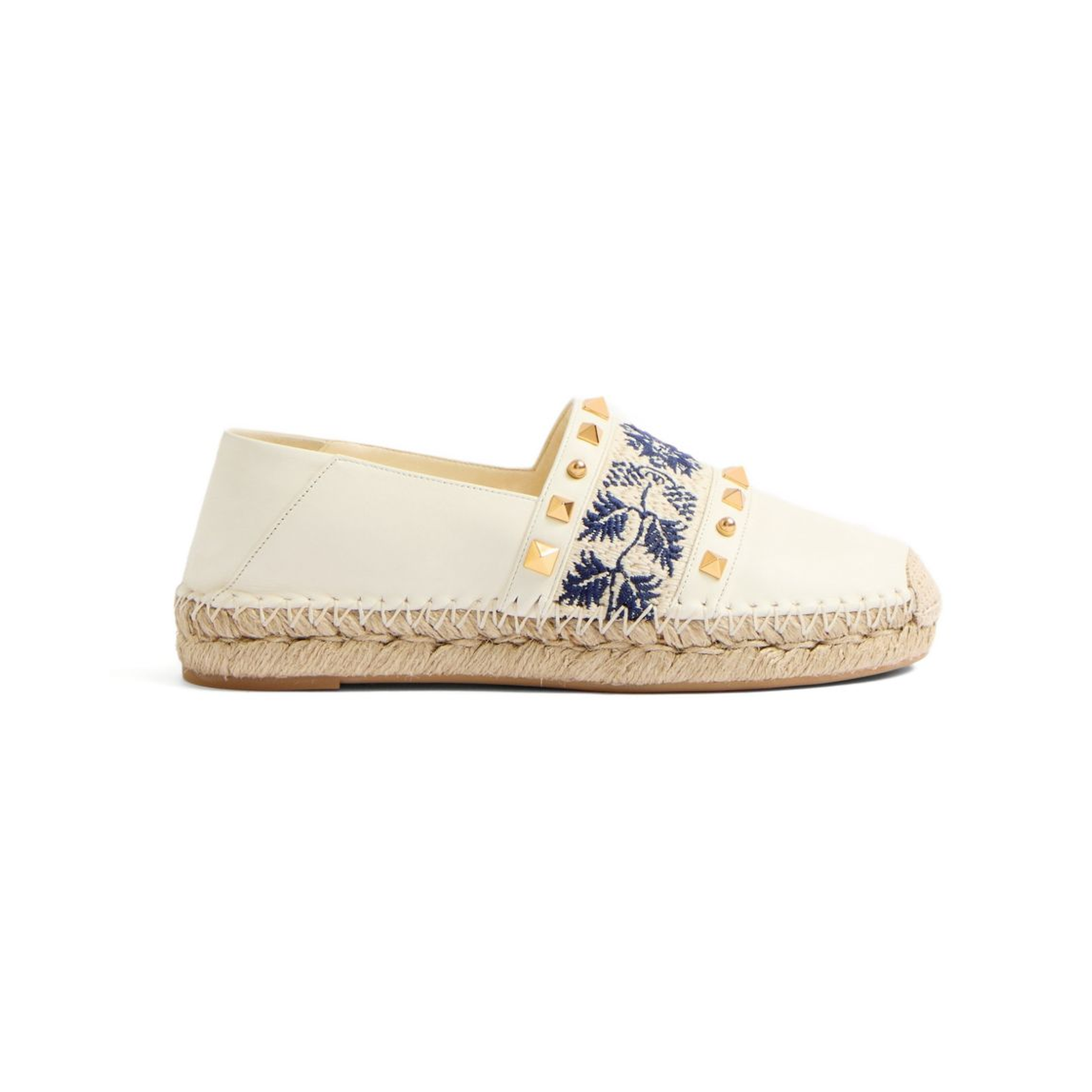County Rockstud-detailgrape espadrilles