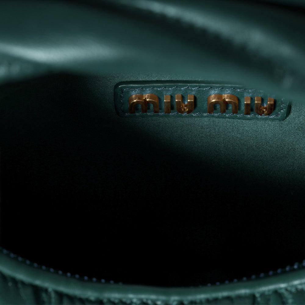 Wander matelassé nappa leather hobo mini-bag